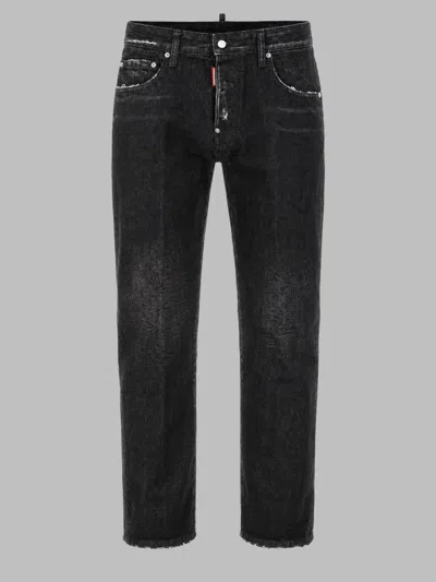Dsquared2 Dsquared Five-pocket Denim Jeans For Men In Black