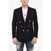 Dsquared2 Flap Pockets Double Breasted Blazer With Golden Effect Butto