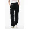 Dsquared2 Icon Print Cotton Track Pants In Black