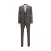 Dsquared2 Men Single-breasted Wool-blend Suit In Gray