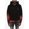 Dsquared2 Fleeced-cotton Hoodie With Gradient Hem In Black