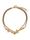 Dsquared2 Dsquared 十字架吊坠“耶稣”手链 In Gold