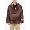Dsquared2 Hooded Padded Striped Wool Anorak