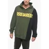 Dsquared2 Logo-patched Patchwork Drawstring Hoodie