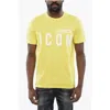 Dsquared2 Be Icon Cool Cotton T-shirt In Yellow