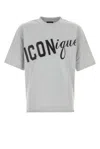 Dsquared2 Cotton Oversize T Shirt Short Sleeves Crew Neck In Gray