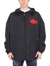 Dsquared2 Dsquared Jacket With Logo Patch In Black