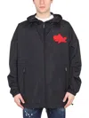 Dsquared2 Jacket With Logo Patch In Black