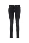 Dsquared2 Dsquared Woman Black Stretch Denim Jennifer Jeans In Black