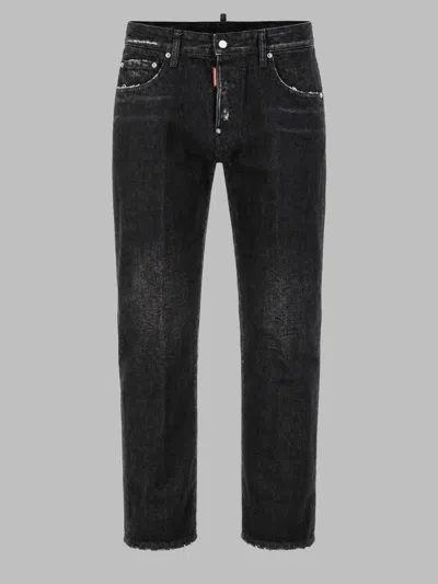Dsquared2 Dsquared Jeans Cinque Tasche In Denim In Black