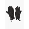 Dsquared2 Leather Gloves With Half Zip And Embossed Logo Grösse 8