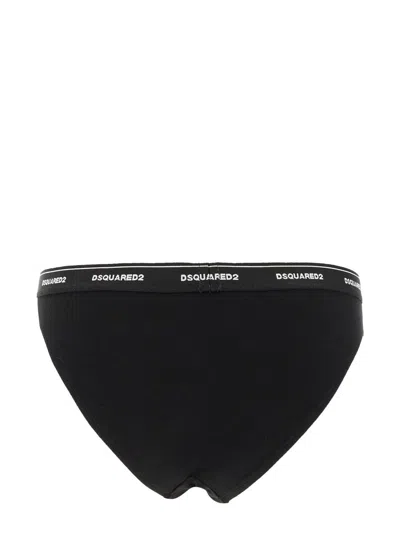 Dsquared2 Dsquared Logo Band Underwear For Women In Black