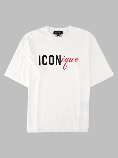 Dsquared2 Dsquared Logo Graphic T-shirt In White
