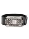 Dsquared2 Logo-plaque Leather Belt