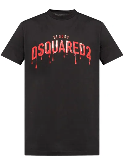 DSQUARED2 DSQUARED2 DSQUARED LOGO-PRINT COTTON T-SHIRT