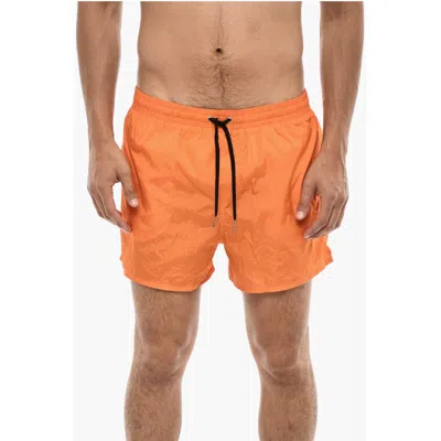 DSQUARED2 DSQUARED² LOGO PRINT MIDI BOXER MEN'S SWIMSUIT