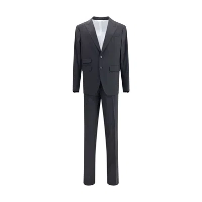 Dsquared2 Black Fleece Wool Two-piece Suit