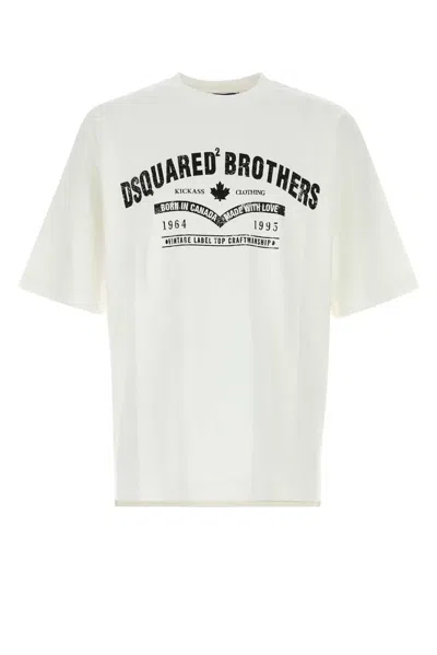 Dsquared2 T-shirt Loose Fit In White