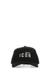 Dsquared2 Dsquared Man Black Cotton Baseball Cap In Black