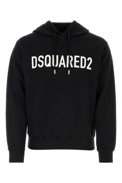 Dsquared2 Dsquared Man Black Cotton Sweatshirt