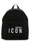 Dsquared2 Be Icon Black Backpack In Black