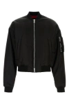 Dsquared2 80s Nylon Bomber Jacket In Black