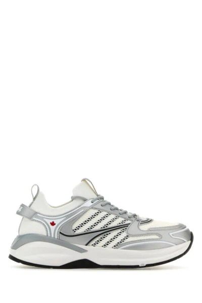 DSQUARED2 DSQUARED MEN MULTICOLOR FABRIC, MESH AND RUBBER DASH SNEAKERS