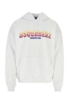 DSQUARED2 DSQUARED MAN WHITE COTTON SWEATSHIRT