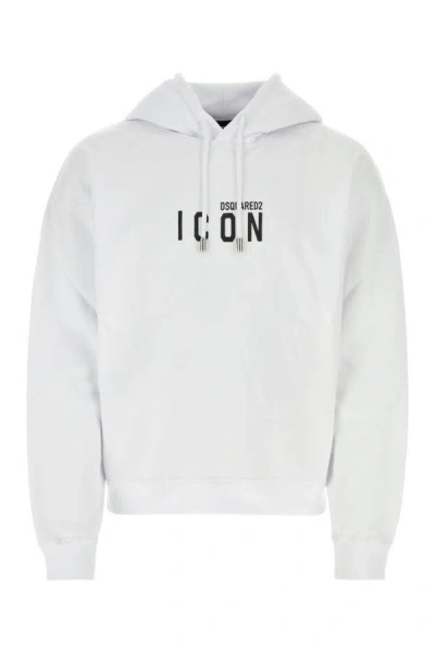 DSQUARED2 DSQUARED MEN WHITE COTTON SWEATSHIRT