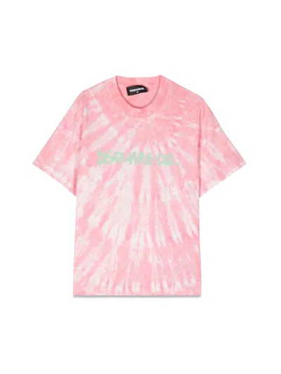 Dsquared2 Dsquared Mc Logo Slouch Fit T-shirt In Pink