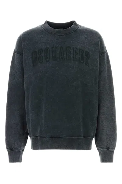 Dsquared2 Dsquared Men's 100% Cotton Sweatshirt In Blue