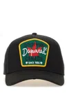 Dsquared2 Embroidered Logo Cotton Cap In Black