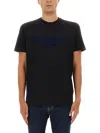 Dsquared2 Regular Fit Crew Neck Short Sleeve Top In Black