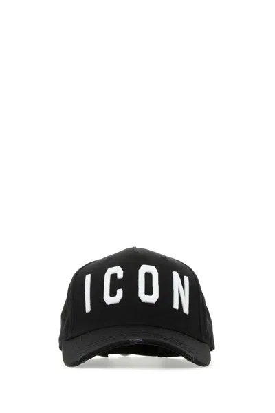 Dsquared2 Dsquared Men Black Cotton Baseball Cap