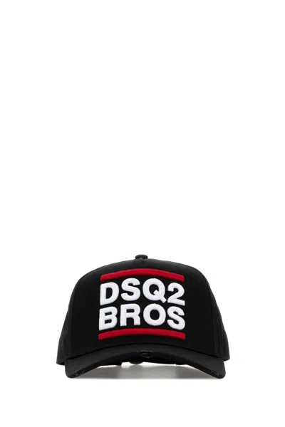 Dsquared2 Dsquared Men Black Cotton Baseball Cap