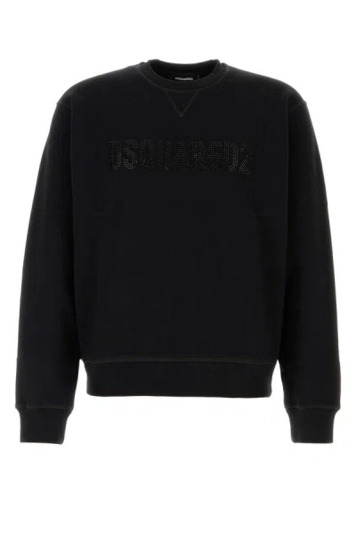 DSQUARED2 DSQUARED MEN BLACK COTTON SWEATSHIRT