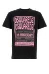 Dsquared2 Dsquared Men Black Cotton T-shirt In Black