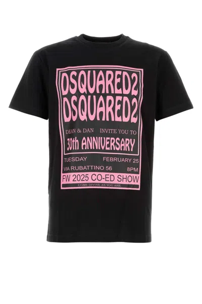 Dsquared2 Dsquared Men Black Cotton T-shirt