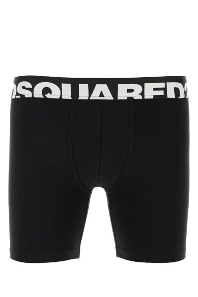 Dsquared2 Dsquared Stretch Cotton Boxer For Men In Black