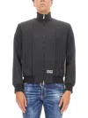 Dsquared2 Bomber Jacket In Black