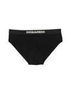 Dsquared2 Logo-waistband Briefs In Black