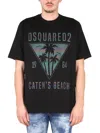 Dsquared2 Man T-shirt Black Size Xxl Cotton In Black