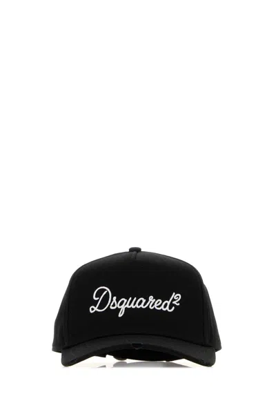 Dsquared2 Dsquared Men's Cotton Baseball Cap In Black