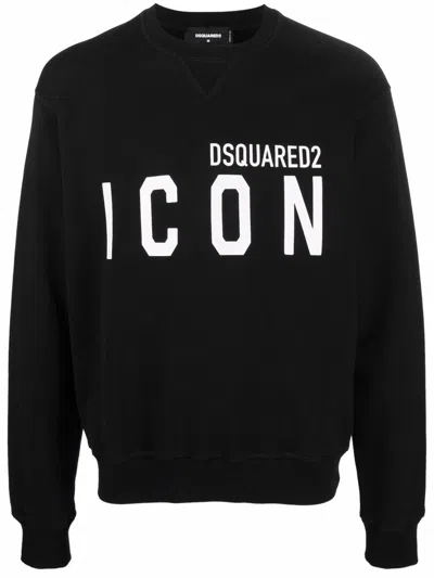 Dsquared2 Dsquared Men Cotton Sweatshirt In Black