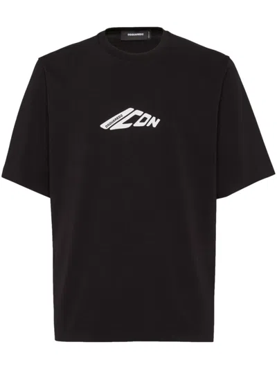Dsquared2 Dsquared Men Cotton T-shirt In Black
