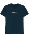Dsquared2 Dsquared Men Cotton T-shirt With Logo In Blue