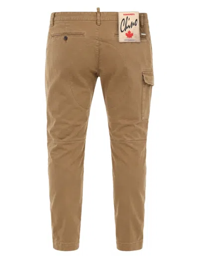 Dsquared2 Dsquared Men's Cotton-stretch Cargo Pants In Brown