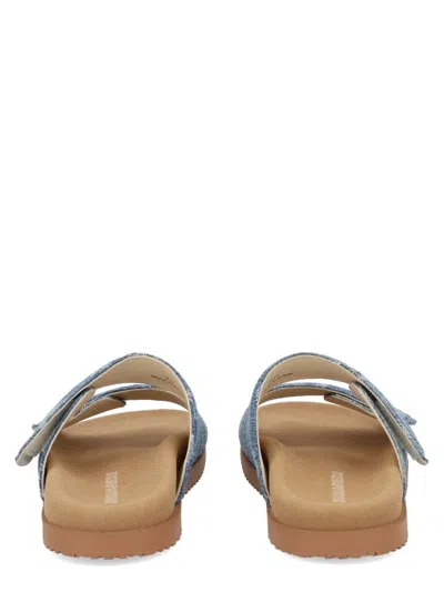 Dsquared2 Dsquared Men's Denim Slide Sandals In Multicolour