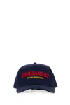 Dsquared2 Cotton Baseball Cap In Blue