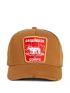 Dsquared2 Brown Cap With Embroidered Logo Patch In Brown
